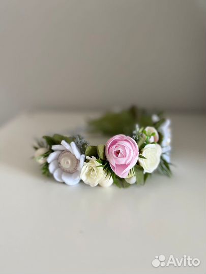 Ободок с цветами