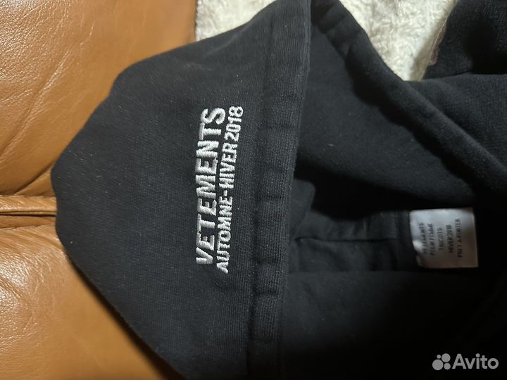 Vetements automne deals hiver 2018 hoodie