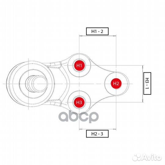 Опора шаровая правая honda Civic 2005 - 2013 cb