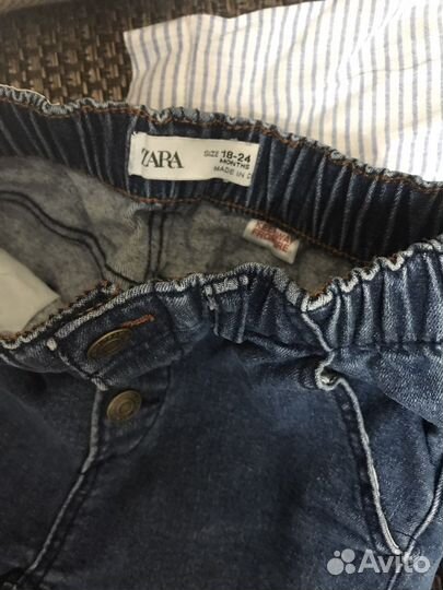 Рубашка и джинсы от 9м до 12м