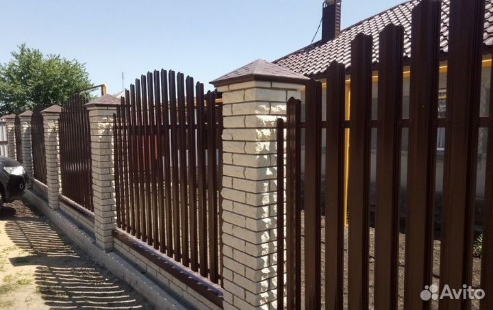 Забор из евроштакетника замер бесплатно качественн