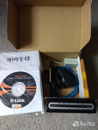 Модем d-link dsl-2500u/bru/d, adsl/adsl2/2+