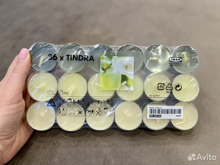 Свечи ароматические IKEA tindra тиндра
