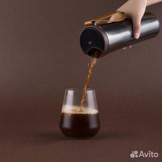 Умный термос oled Xiaomi Kiss Kiss Fish moka