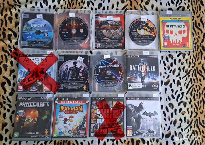 Игровые диски на Sony ps3