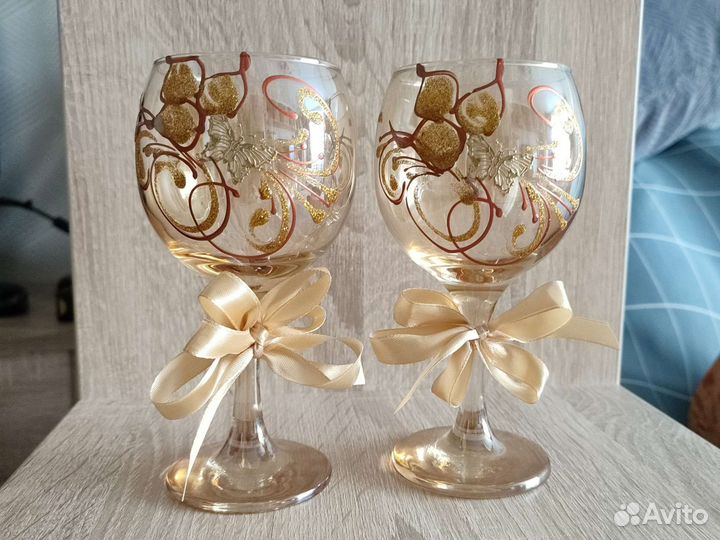 Свадебные бокалы новые