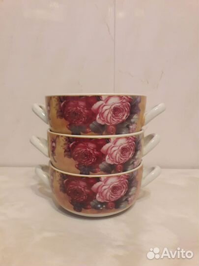 Набор бульонниц 3 штуки Rosenberg