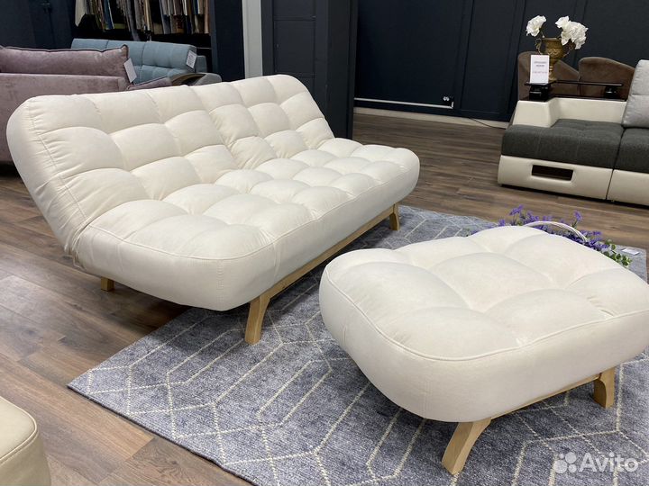 Диван кровать с банкеткой «Ирландия white», новый