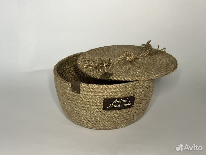Корзинка из джута