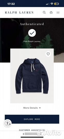 Новая худи оригинал Polo Ralph Lauren L