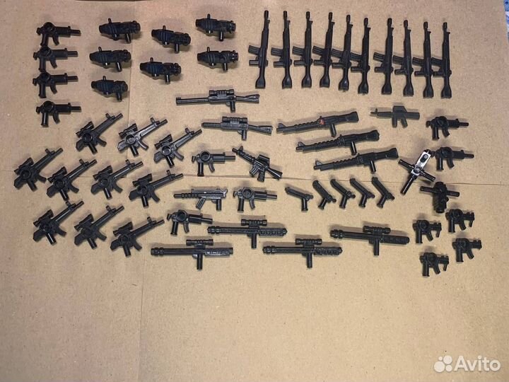 Lego оружие аксессуары омон современная война