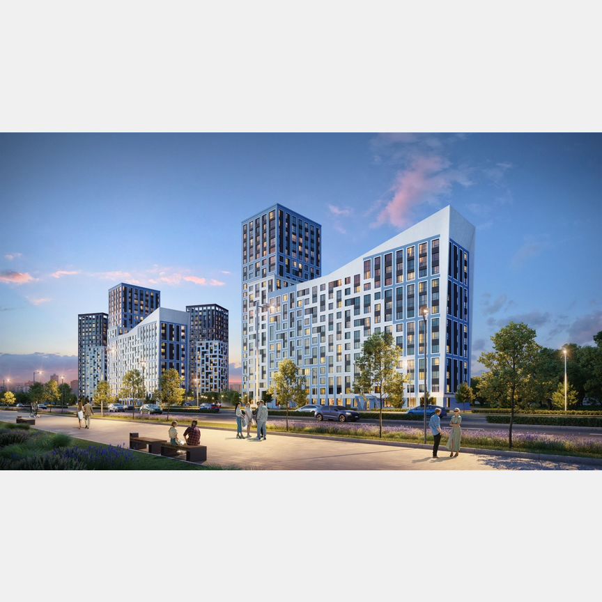 2-к. квартира, 61,2 м², 3/22 эт.