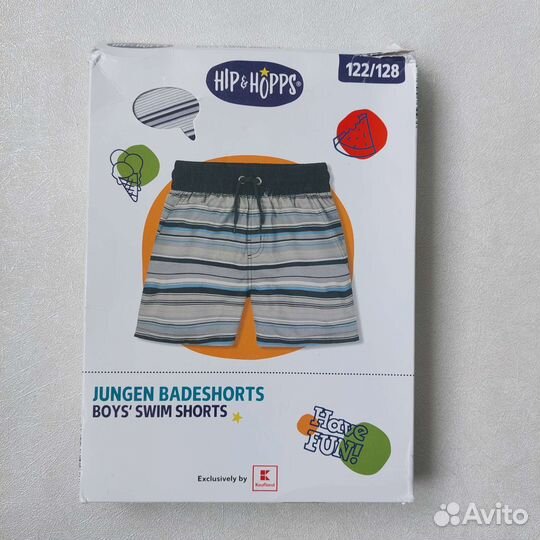 Новые пляжные шорты на мальчика 122/128