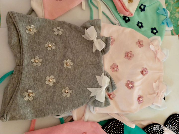 Новая шапка для девочек с завязками