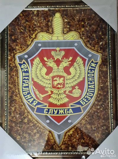 Панно фсб из янтаря