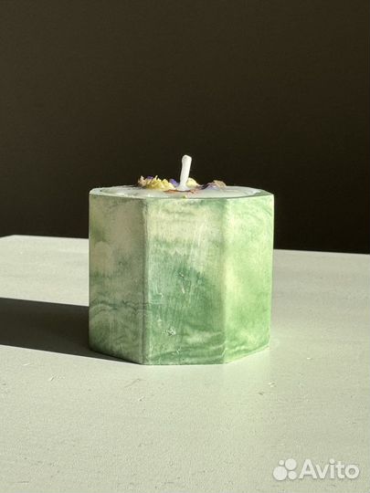 Шкатулка и свечи из гипса