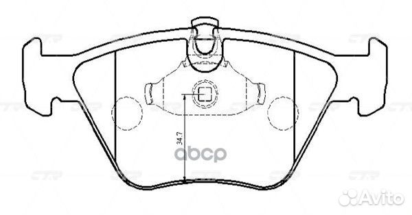 CKB-4 Колодки тормозные дисковые перед GK