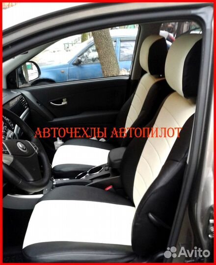 Чехлы Автопилот Ssangyong Actyon из экокожи +01