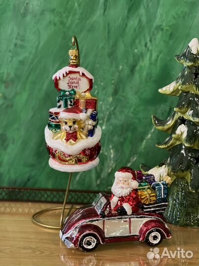 Елочные игрушки, стекло, Польша