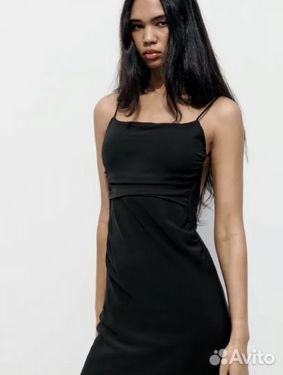 Zara оригинал вечернее платье с открытой спиной
