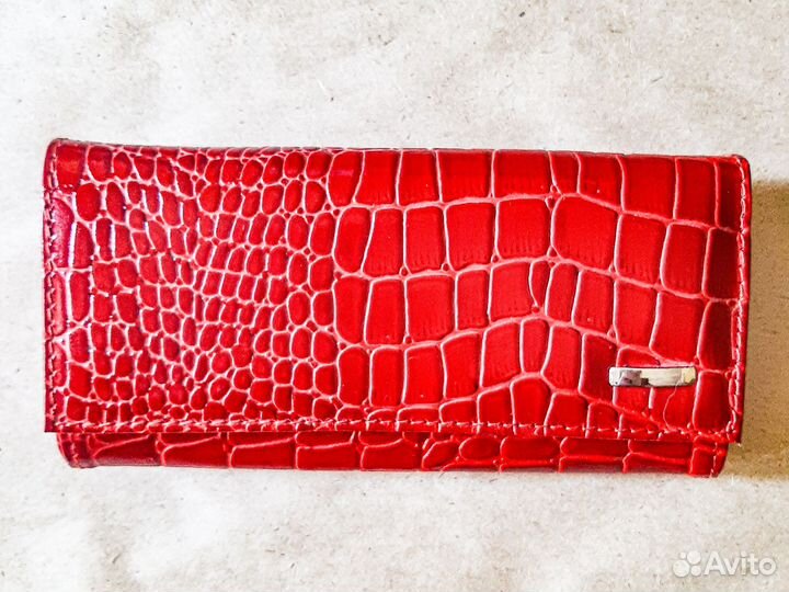 Новый красный женский кожаный кошелек Cossni