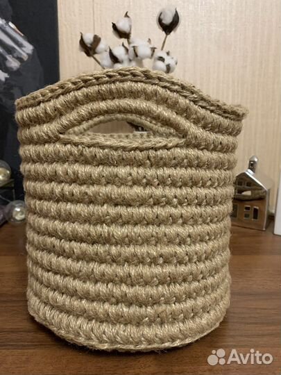 Корзина из джута