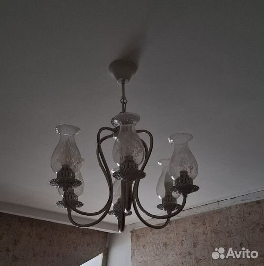 Люстра потолочная подвесная бу