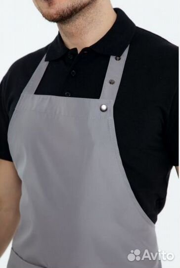 Белый поварской фартук