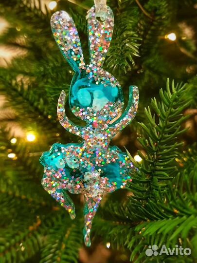 Елочные игрушки из эпоксидной смолы