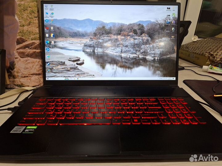 Игровой ноутбук msi gf75 thin 16 256 i5 1650 17.3