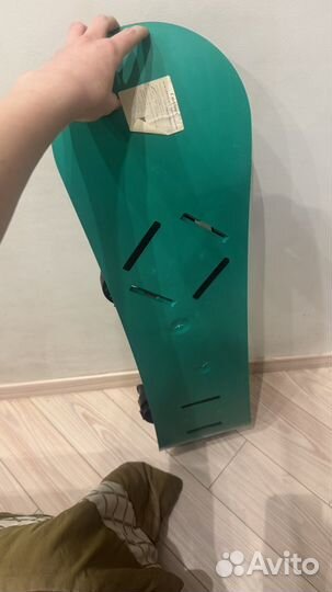 Сноуборд детский пластиковый с креплениями