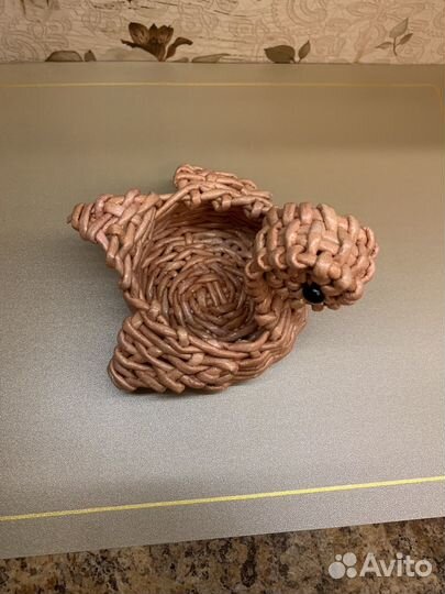 Вазочка плетёная Утёнок