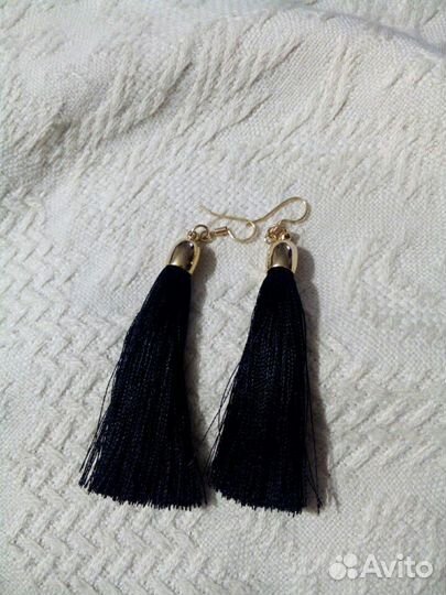 Серьги кисточки