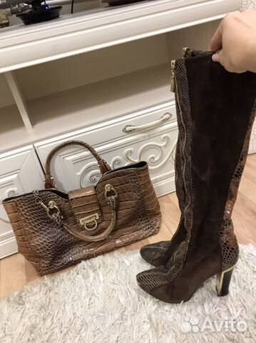 Сапоги 40р и сумка