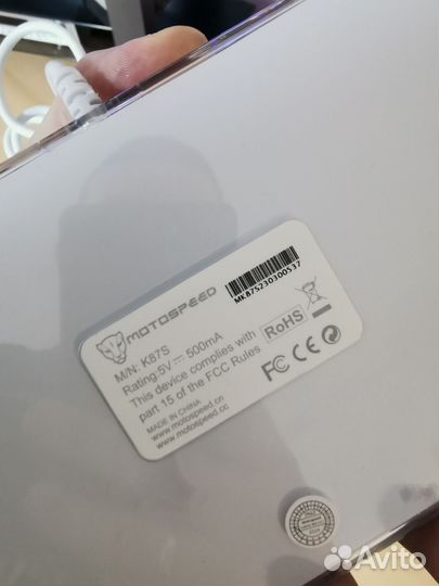 Механическая RGB клавиатура Motospeed K87s