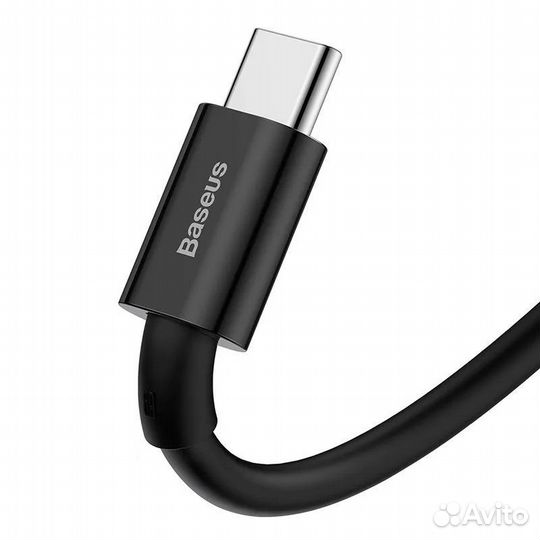 Кабель Baseus USB-TypeC 66Вт, 6А, 1м, черный