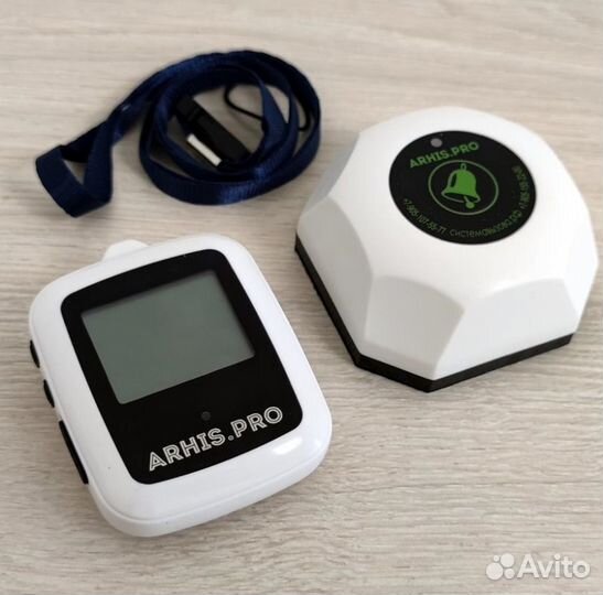 Кнопка вызова персонала и пейджер официанта