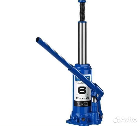Бутылочный домкрат зубр, 6т, 215-415мм