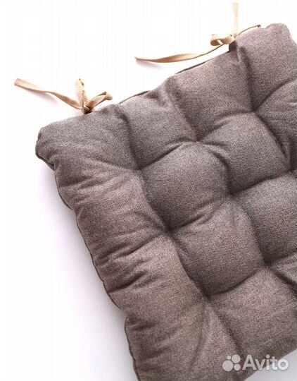 Подушка для стула 40*40 см рогожка