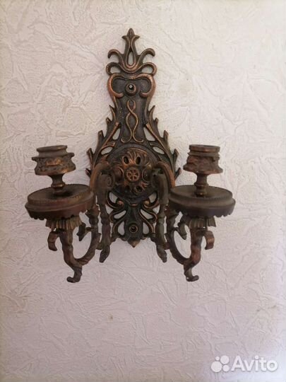 Подсвечник двух рожковый СССР