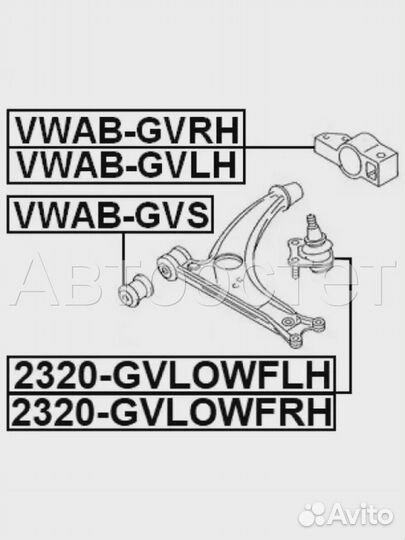 Шаровая опора 2320-gvlowfrh
