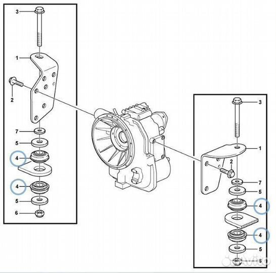 Подушка двигателя и кпп 11884790 Volvo BL