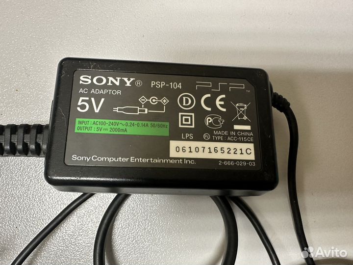 Адаптер Sony PSP-104 5V