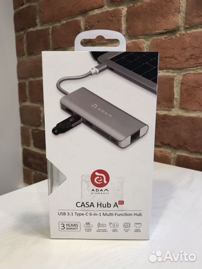 Адаптер Adam Elements casa Hub A01, Type-C Новый