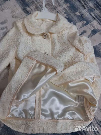 Пиджак для девочки размер 98