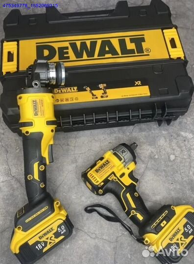 Новый набор DeWalt 2в1 Болгарка+Гайковерт 2 АКБ