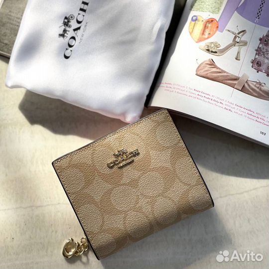 Кошелек женский coach кожа