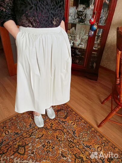 Юбка из экокожи