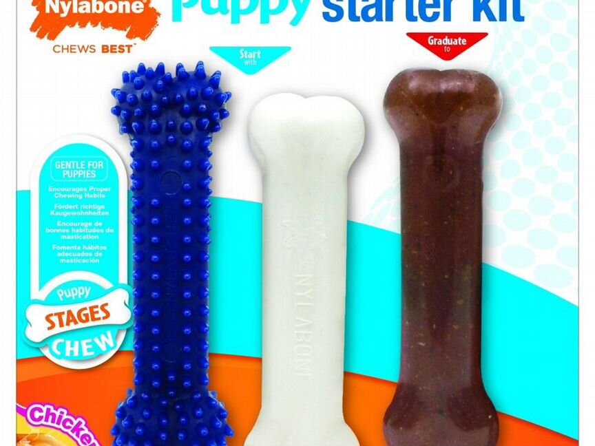 Nylabone стартовый набор для щенков (косточка для