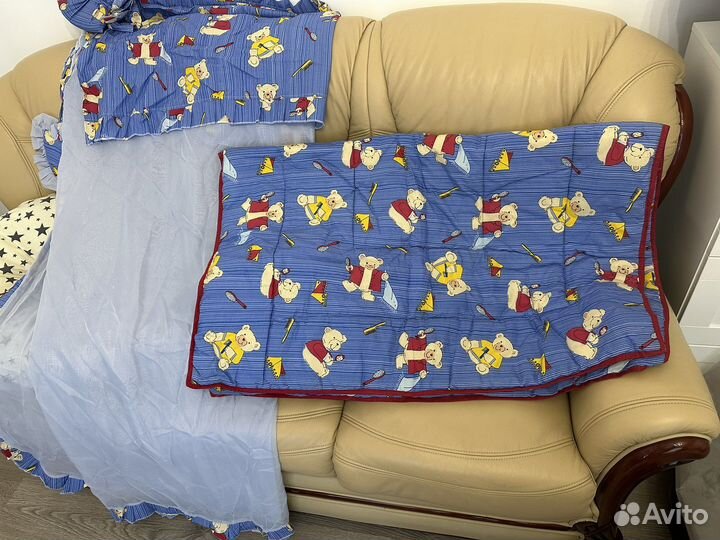 Балдахин с бортиками в кроватку